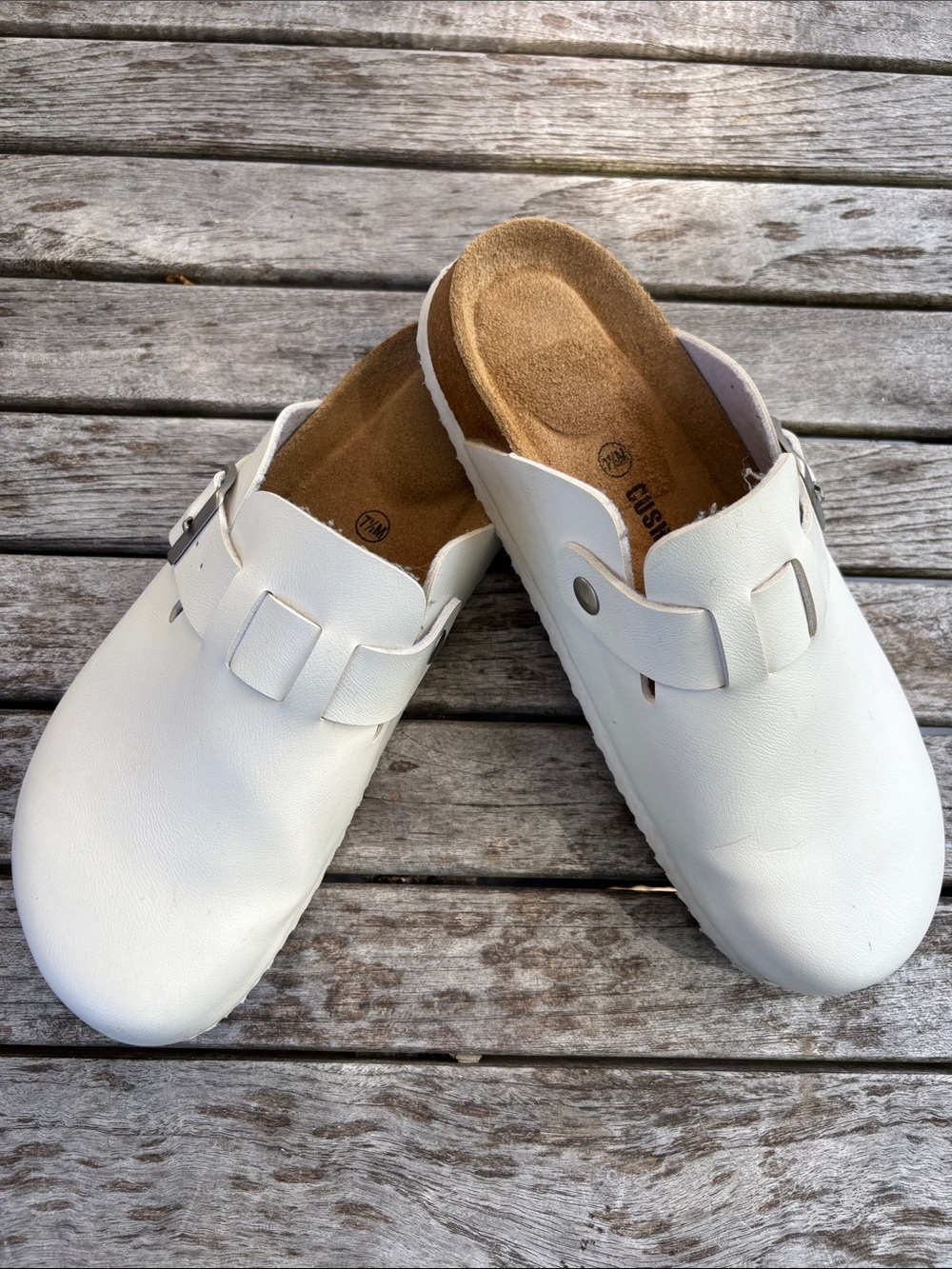 White Comfort Clogs / Mule Sandals – Women’s 7.5 - Picture 6 of 6